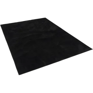 Snapstyle Hochflorteppich 160 x 200 cm Schwarz