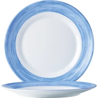 Arcoroc Brush Blue Dessertteller 19,5cm, * 6er