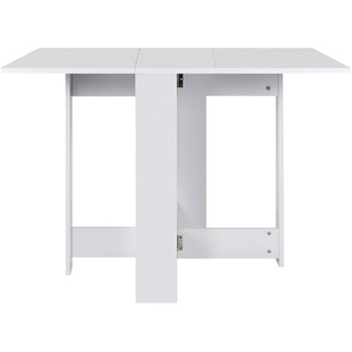 Klapptisch - Klapptisch Esstisch Beistelltisch Schreibtisch Ablagefläche Tisch | 103x76x73.4cm Weiß