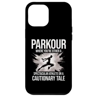 Hülle für iPhone 13 Pro Max Parkour, entweder ein spektakulärer Sportler oder laufen