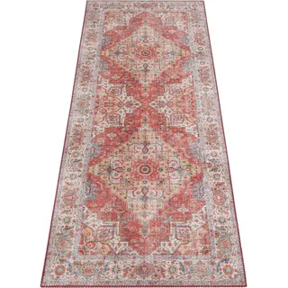 HANSE Home Teppich Sylla, rechteckig, Höhe: 5 mm, Orientalisch, Läufer, Vintage, Wohnzimmer, Schlafzimmer, Esszimmer rot 80 cm x 200 cm x 5 mm