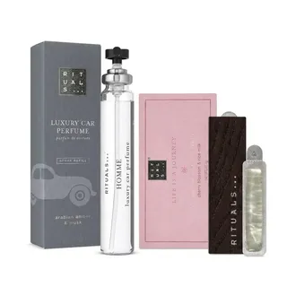 Rituals Raumduft Rituals Homme und Sakura Car Perfume Duft Duo (Zwei ergänzende Autodüfte für maskuline Frische und zarte Blütennoten) silberfarben|weiß