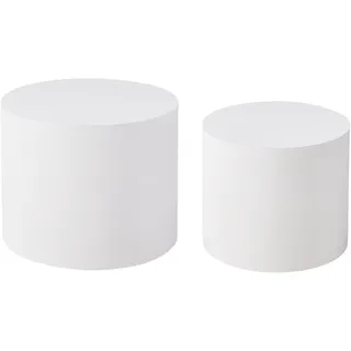 Beliani Couchtisch 2er Set Manti Weiß