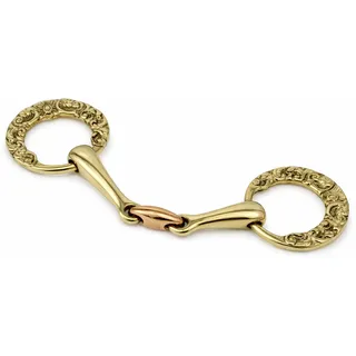 Show Gebiss Antik Spanisch Barock Blumen appliziert 12,2 13,5 14,5 15,5 16,5 Kaltblut Gold oder Silberfarben Tysons (13,5, Goldfarben)