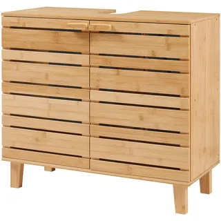 [en.casa] Waschbeckenunterschrank 60 x 66 x 30 cm Beige