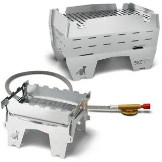 SKOTTI Camping-Gasgrill SKOTTI Booster und SKOTTI Mini in einem Set