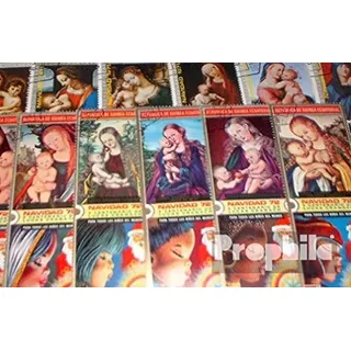 Prophila Collection Motive 50 Verschiedene Weihnachten Marken (Briefmarken für Sammler) Weihnachten