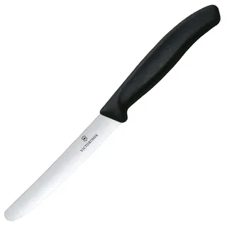 Victorinox Gemüsemesser 10,0 cm 6-tlg. Silber/Schwarz glänzend, poliert
