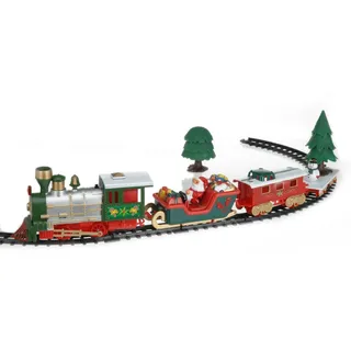 Spetebo Weihnachtszug 91 cm rot/bunt