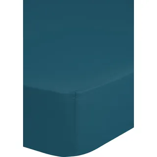 HIP  Spannbettlaken Satin 90 x 200 cm dunkelpetrol