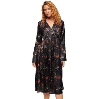 Superdry W8011795a Langarm-midikleid - Alpine Lake Black - L