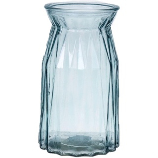 INNA-Glas Tischvase Rubie aus Glas, hellblau-klar, 20 cm, Ø 11,5 cm - Farbige Vase