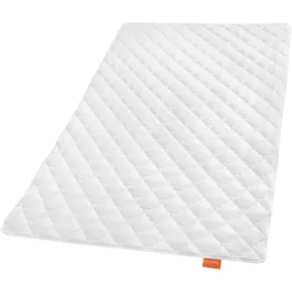 sleepling Bambus 135 x 200 cm, Sommerbettdecke, 100% Baumwolle versteppt mit Viskose (Bambus-Zellstoff), 360 gr. Füllgewicht - Weiß