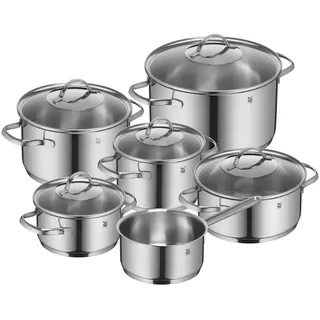 WMF Topf-Set Provence Plus 6-tlg. Kochtopf Set mit Glasdeckel