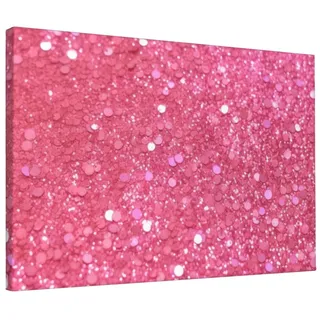 STVYUKL Glitzernde rosa Glitzer-Wandkunst, Leinwandbild, Poster, moderne Wanddekoration, 30,5 x 45,7 cm, Heimdekoration, Poster, dekoratives Gemälde für Wohnzimmer, Schlafzimmer, Küche, Heimdekoration