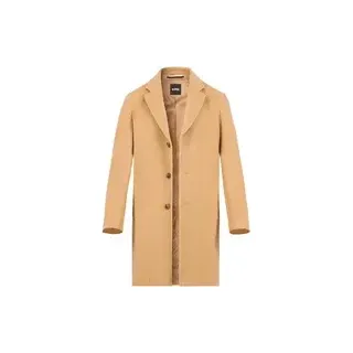 BOSS Black Herren Mantel beige Wolle, beige, Herbst/Winter 2025/2026