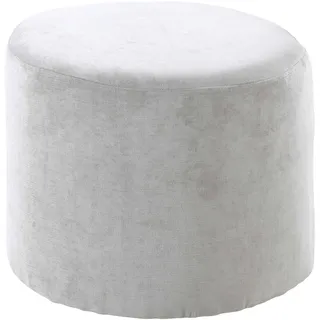 Home4You Sitzhocker Webstoff 45 x 37 x 45 cm Grau