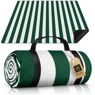 Picknickdecke HOEL® Picknickdecke 200x200 cm wasserabweisend + isoliert XXL, HOEL grün