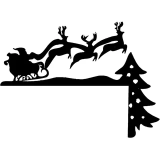 Angaekkot Weihnachtsdeko Türrahmen,Türrahmen Deko Weihnachten,Türecken Deko,Weihnachten Dekoration für Wände Türen,Weihnachten Türrahmen Ornament Türdeko Geschenke,Tür Cover Weihnachten (E)