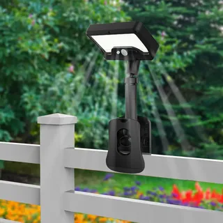 cuzile Solarlampen für Außen,Clip-on Solarlichter mit Bewegungsmelder für den Außenbereich, 92 LEDs, Solar Lampe Beleuchtung für Garten Zaun Dachrinnen Sicherheitsleuchte für Terrasse und Camping