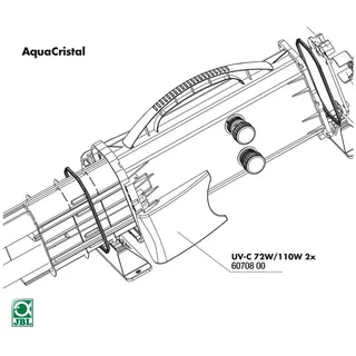 JBL GmbH & Co. KG UVC-Klärer Ersatzteil Verschlussclips 2 Sets für UV-C 72 / 110 W
