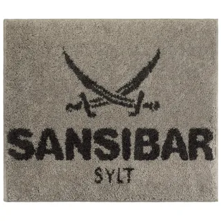 Sansibar Badematte ca.55x65 cm Badteppich Badvorleger Taupe/Anthrazit