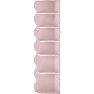 [en.casa] Kinderregal Vestnes 108 x 27 x 27 cm MDF rosa/weiß
