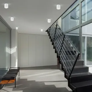 Helestra Deckenstrahler Aluminium 8,5 cm IP65 inkl. GU10 weiß