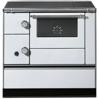 Westminster Küchenherd K76-90 Stahl Backfach Rechts Weiß 7,3 kW
