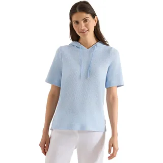 Cecil Hoodie Strukturshirt Fresh Water Blue XL - XL