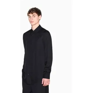 A|X Armani Exchange für Herren. XM001817AF13235UC001 Classic Shirt schwarz (XL), Lässig, Klassisch, Viskose, Langarm