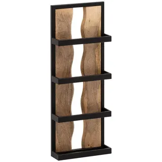 moebelfaktor Wandregal Brandbu, Mango Massivholz, Breite 30 cm, braun, Wandboard, Industrial braun