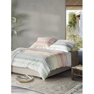 IRISETTE Easy 8706 Gestreift Mehrfarbig 155 x 220 cm + 80 x 80 cm