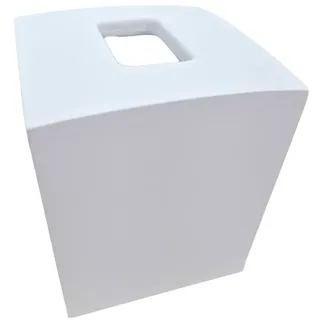 mDesign Kosmetiktücherbox quadratisch - praktische Papiertuchbox für Hygienepapier im Badezimmer - Tissuebox in modernem & elegantem Design - Farbe: weiß