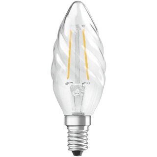Osram LED Kerze gedreht E14/2,5 Watt/Energie F Glas