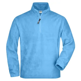 James & Nicholson Fleeceshirt Damen Fleecepullover Sweatshirt in schwerer Fleece-Qualität JN043 Pflegeleichter Anti-Pilling-Fleece blau XXL