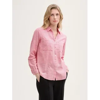 Tom Tailor With Slub Structure 1035247 Bluse Berry Red 40