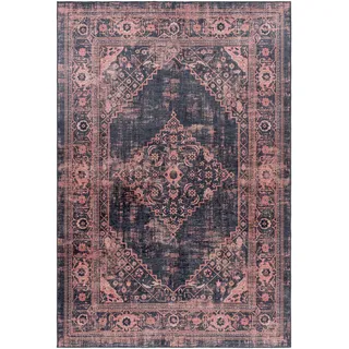 Flachwebeteppich Fiesta Rot/Schwarz ca. 80x150cm