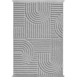 KADIMA DESIGN RIGI Teppichläufer 60 x 110 cm Silber