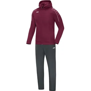 Jako Classico Präsentationsanzug mit Kapuze Maroon 34