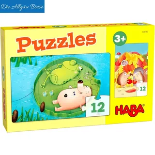 Haba 306165 Puzzles Herr Igel 12 Teile 2 Motive 3 Jahre Motorik  Neu OVP