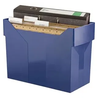 Böttcher-AG Hängeregister-Box A4, für 20 Hängemappen, ohne Deckel, nachtblau