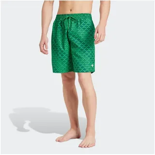 Adidas Originals Monogram Badeshorts - Green / Tech Forest - S