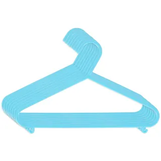 Kleiderbügel für Kinder und Baby - 8 Stück, Hellblau, Länge ca. 30 cm - Kunststo