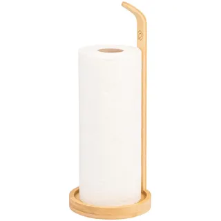 eluno Küchenrollenhalter,, Braun, Holz, 14x36.5x14 cm, Küchenzubehör, Küchenrollenhalter