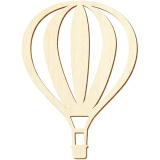 Holz Heißluftballon V2 - Deko Basteln 5-50cm, Größe:50cm, Pack mit:1 Stück