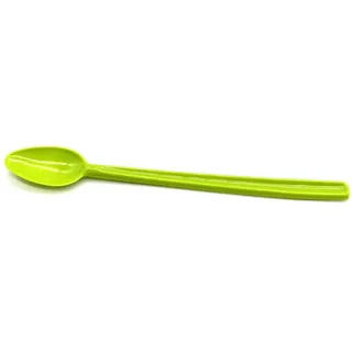 Löffel 21 cm lang Limolöffel Langstiellöffel Longdrink Cocktaillöffel Eislöffel Joghurtlöffel Dessertlöffel Bowlelöffel Partybesteck Besteck Mehrweg, 6 Stück, Plastik Kunststoff, limone