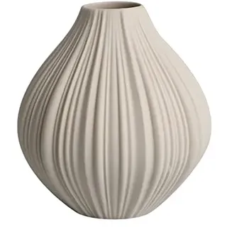 Duiaynke Keramikvase Blütenblatt Texturen Design Trockenblumen Frische Blumen Hydrokultur Pflanzen Vase Ornamente Büro Home Deor (Beige)