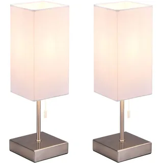 RL Tischlampe Grau 2 St.