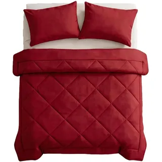 LLELEMAMO 2026 Neu Magic Splashy EasySleep Decke – Die schnelltrocknende 2-in-1 Bettdecke, Original Easy Sleep Decke, Camping Bettwäsche, die Bettwäsche überflüssig Macht (Rot,135 * 200)